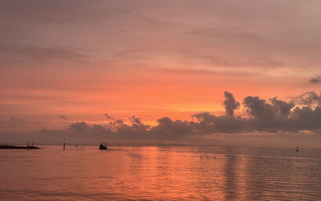 Sunset image taken near the Sandbanks Ferry, 29th September 2025
