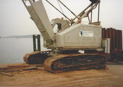 Sandbanks Ferry South Haven slipway rebuild, 1991.