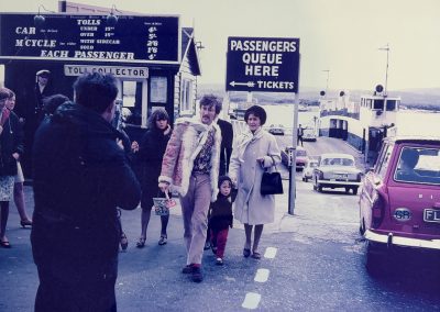 John Lennon disembarking from The Sandbanks Ferry